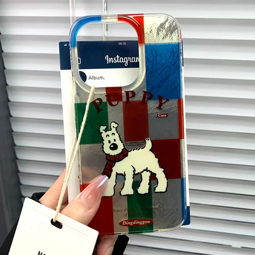 Funda de teléfono con diseño de cachorro y grafiti colorido para Xiaomi Redmi Note 15 14 13 12 11 11S 10 10S 9 Pro 9A 13C 14C A3 A3X 9C A1 A2 - imagen 3