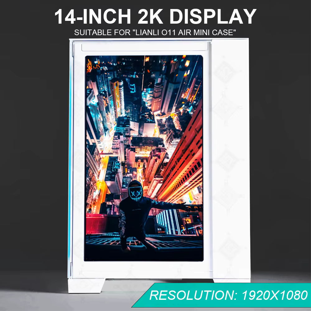 Panel Frontal LCD Lian Li O11D Mini 2K HD - imagen 3