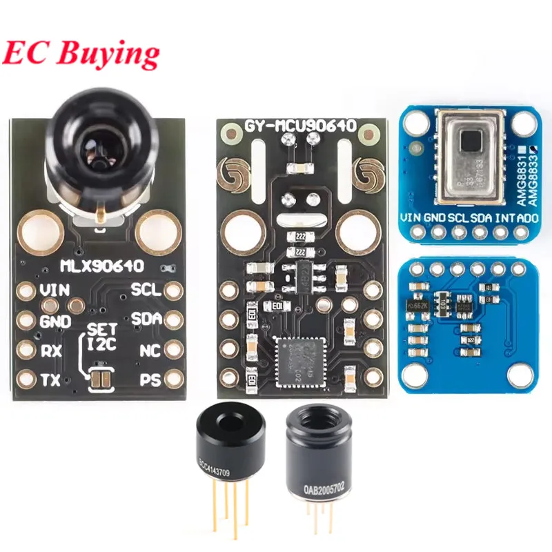 MLX90640BAA MLX90640BAB MLX90640 GY-MCU90640 IR 32*24 matriz de puntos Sensor de matriz de temperatura infrarroja módulo de cámara térmica AMG8833 - imagen 3