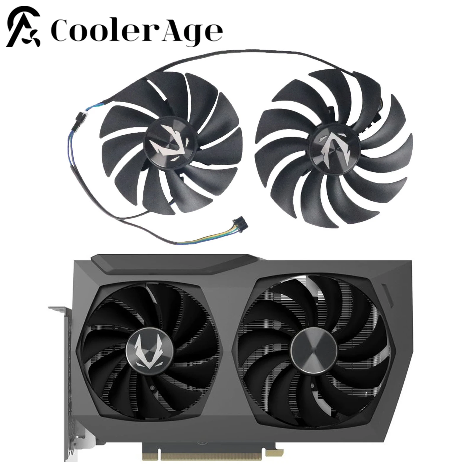 Nuevo 88mm GA92S2U 100mm GAA8S2U RTX3070Ti RTX3070 Ti GPU Cooler para Zotac Gaming RTX 3070 ventilador de refrigeración de tarjeta gráfica de doble borde