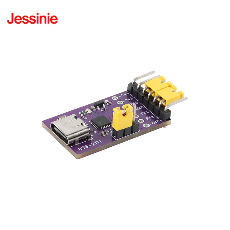 Módulo de puerto serie TTL USB a 2 canales, tipo C, 3Mbps, Chip CH342 de alta velocidad, placa de conversión de comunicación PCB, 2 uds./1 ud. - imagen 2