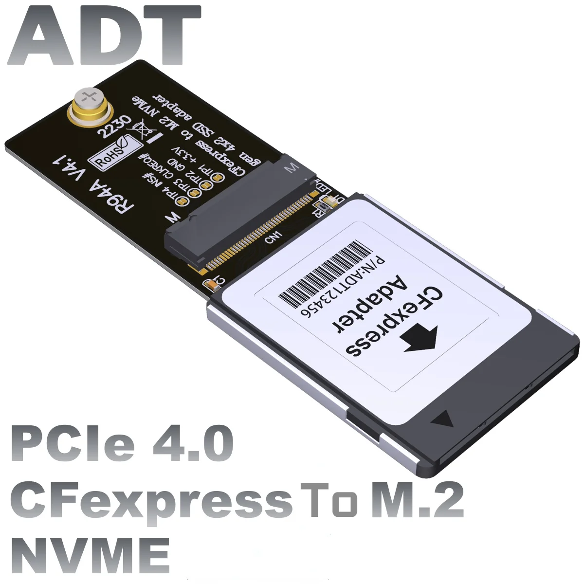 PCIe 4.0 R94A Adapter Card CFexpress to M.2 NVMe 2230 Gen 4x2 SSD Riser for R5 Z6 Z7 XBOX CH SN530 - Computer Accessories - imagen 2