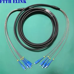 ELINK Cable Fibra Óptica Exterior Monomodo OM4 CPRI FTTH LC SC FC ST