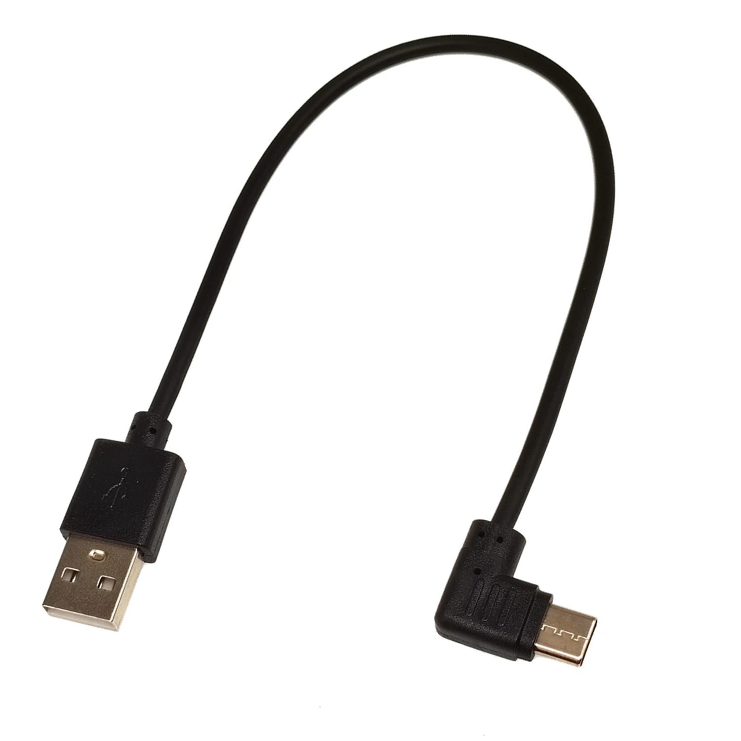 Cable USB tipo C de 0,2 M, 0,5 M, 1M, Cable de carga rápida, A, ángulo de 90 grados, tipo C-USB, Cable de datos para todos los teléfonos inteligentes - imagen 2
