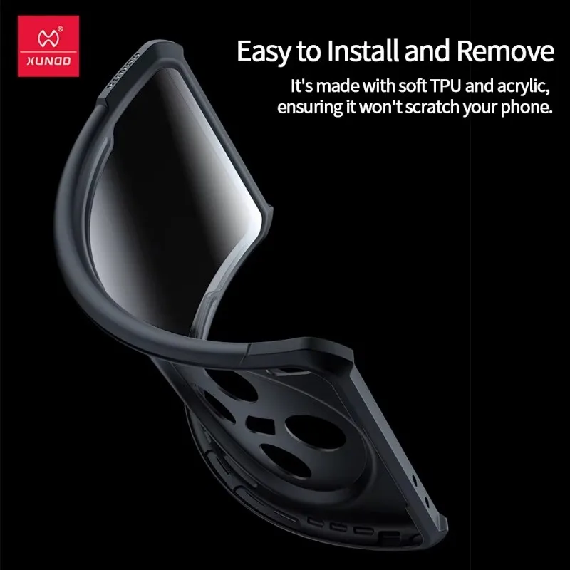 Para VIVO X200 funda Ultra magnética funda XUNDD Airbags a prueba de golpes PC dura + protección de TPU soporte de anillo trasero mire - imagen 5