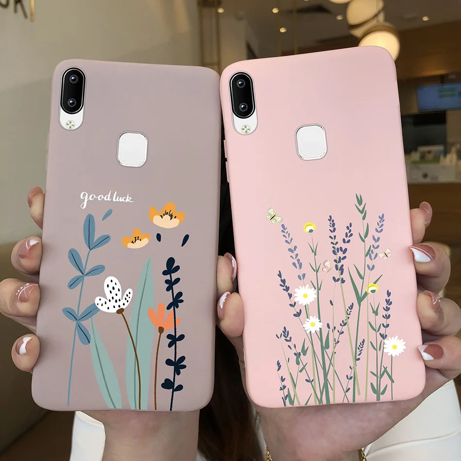 Funda de silicona suave para VIVO Y1S U1, carcasa trasera con Margarita, girasol, mariposa, corazón, aguacate, Vivo Y 1S U 1 - imagen 5