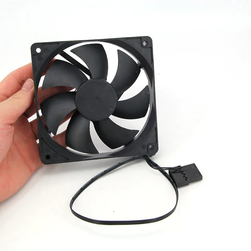 12cm DC 12v 3 pines o grande 4 pines ventilador de refrigeración de computadora sin escobillas 12025 120mm x 25mm ventiladores disipador de calor radiador para caja de PC GPU CPU Cooler - imagen 5