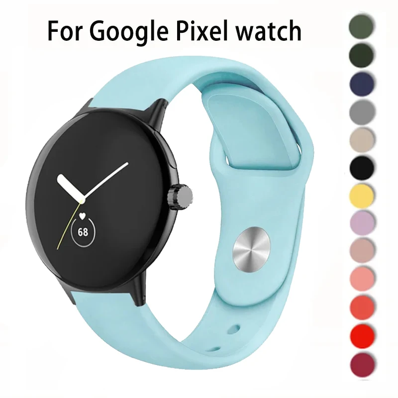 Correa de silicona para Google Pixel Watch 2, accesorios para reloj inteligente, pulsera deportiva de muñeca para Google Pixel Watch
