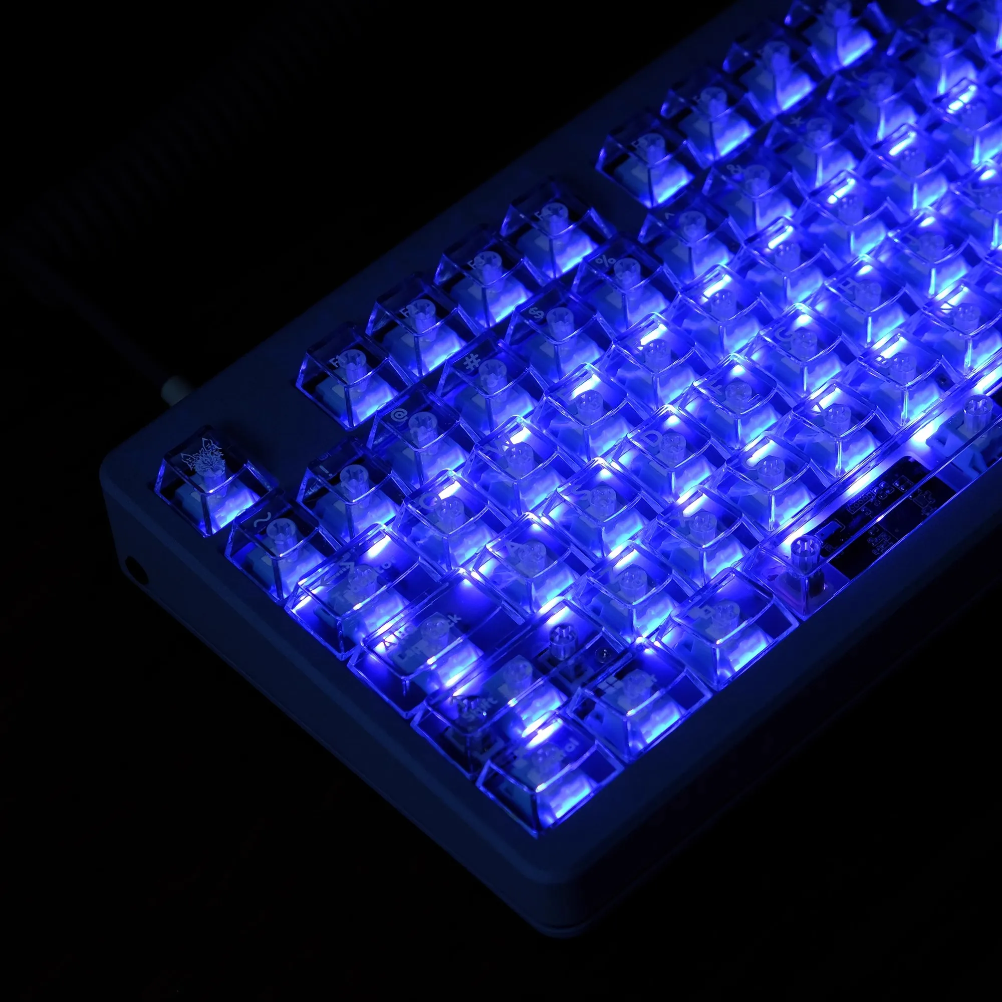 GMK, nuevas teclas blancas transparentes, teclas subcama de tinte PBT, teclas de perfil de cereza con barra espaciadora 2.25U 2.75U 3U 7U ISO Enter - imagen 5