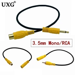 Cable Audio 3.5mm Macho a RCA Mono para DVR y Cámara – 30 cm