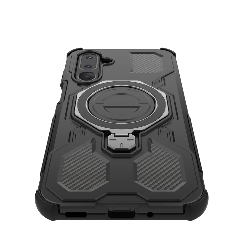 Para Samsung Galaxy M36 funda Samsung M36 Capa a prueba de golpes trasera atracción magnética anillo de adsorción soporte Fundas Samsung M36