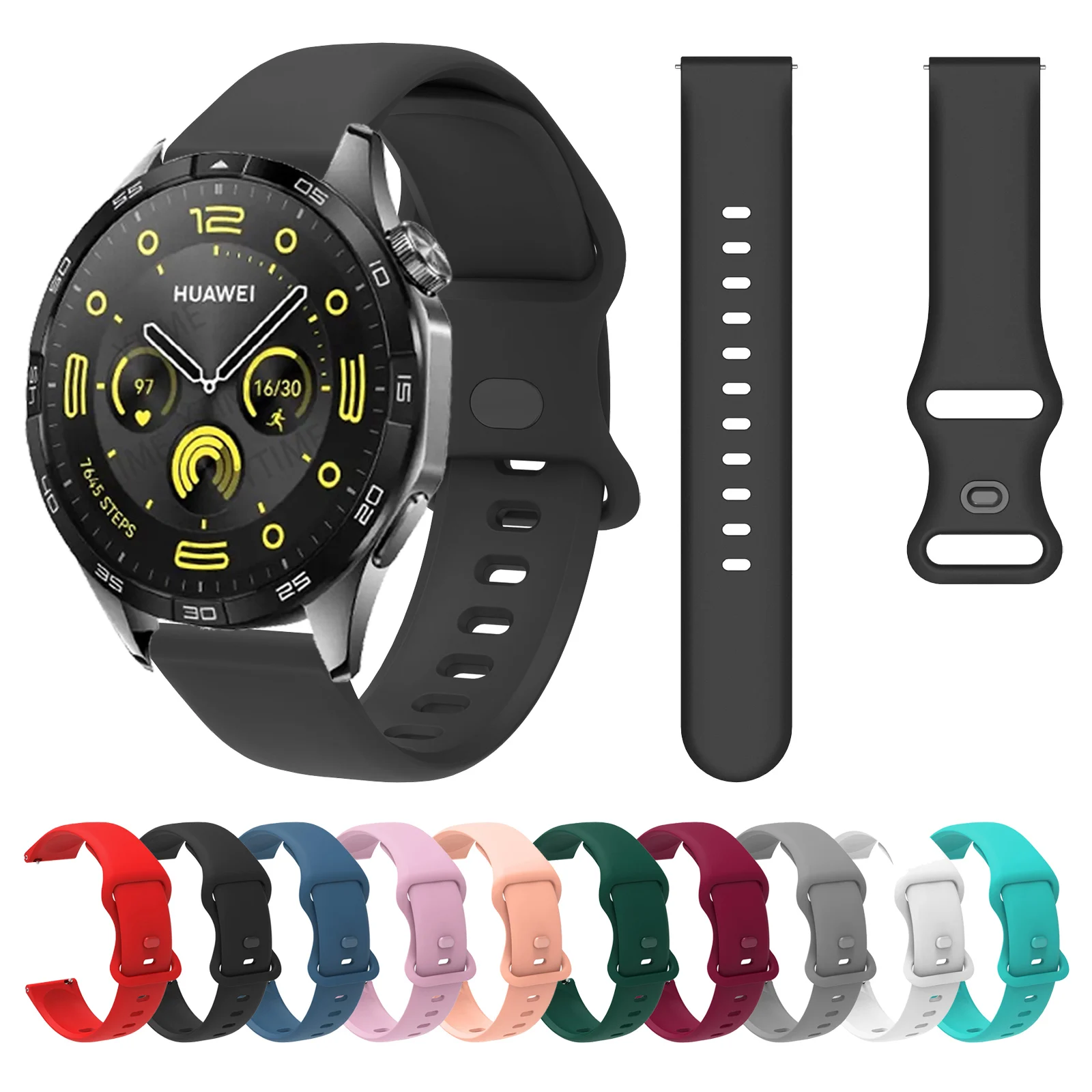 Correas para Umidigi Uwatch 3S 2 S 2, de 22mm pulsera de silicona, accesorios para cinturón - imagen 2