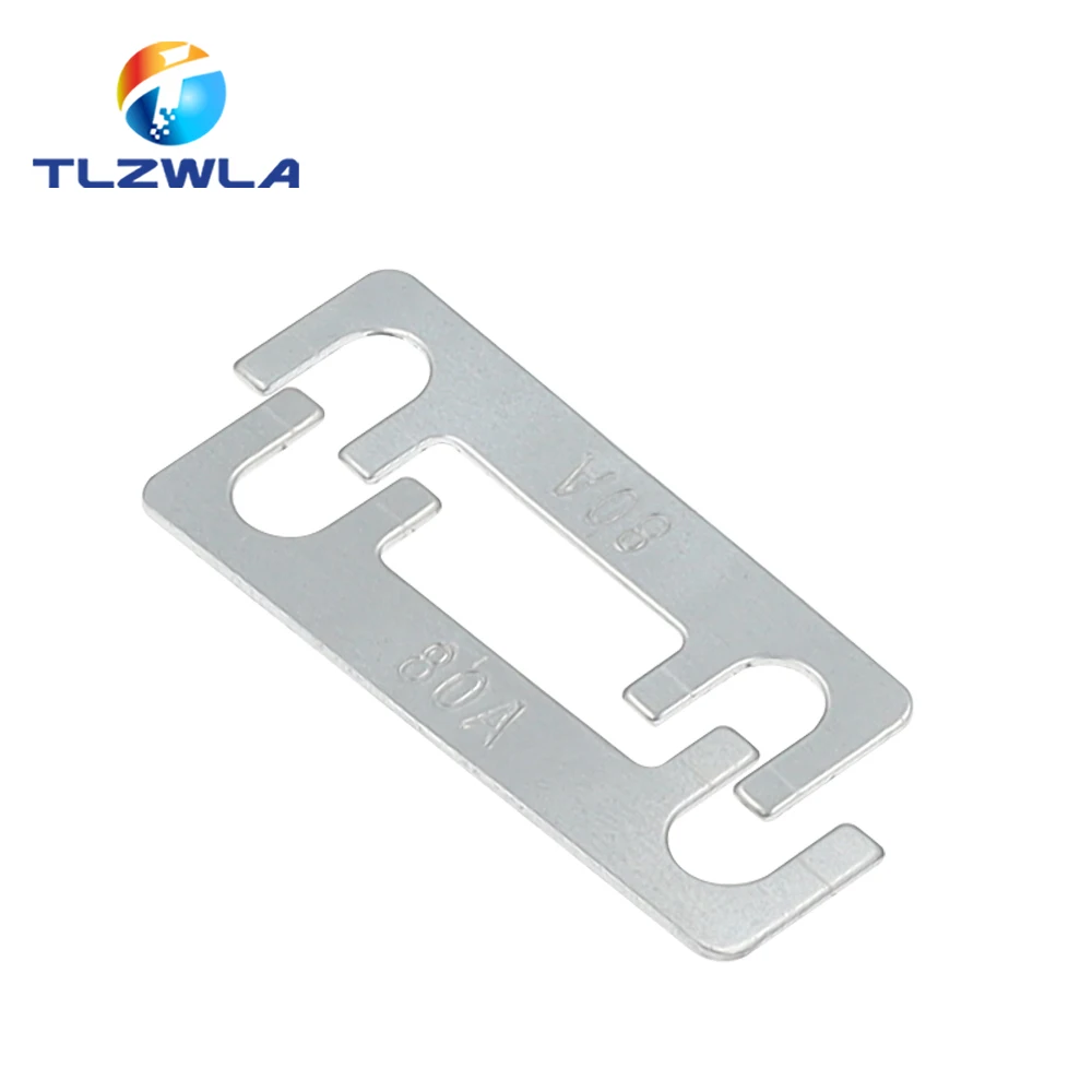 Fusible automático tipo placa plana 32V tipo horquilla perno batería fusible soporte de modificación de coche 30A 40A 50A 100A fusible de coche perno de horquilla plana - imagen 4