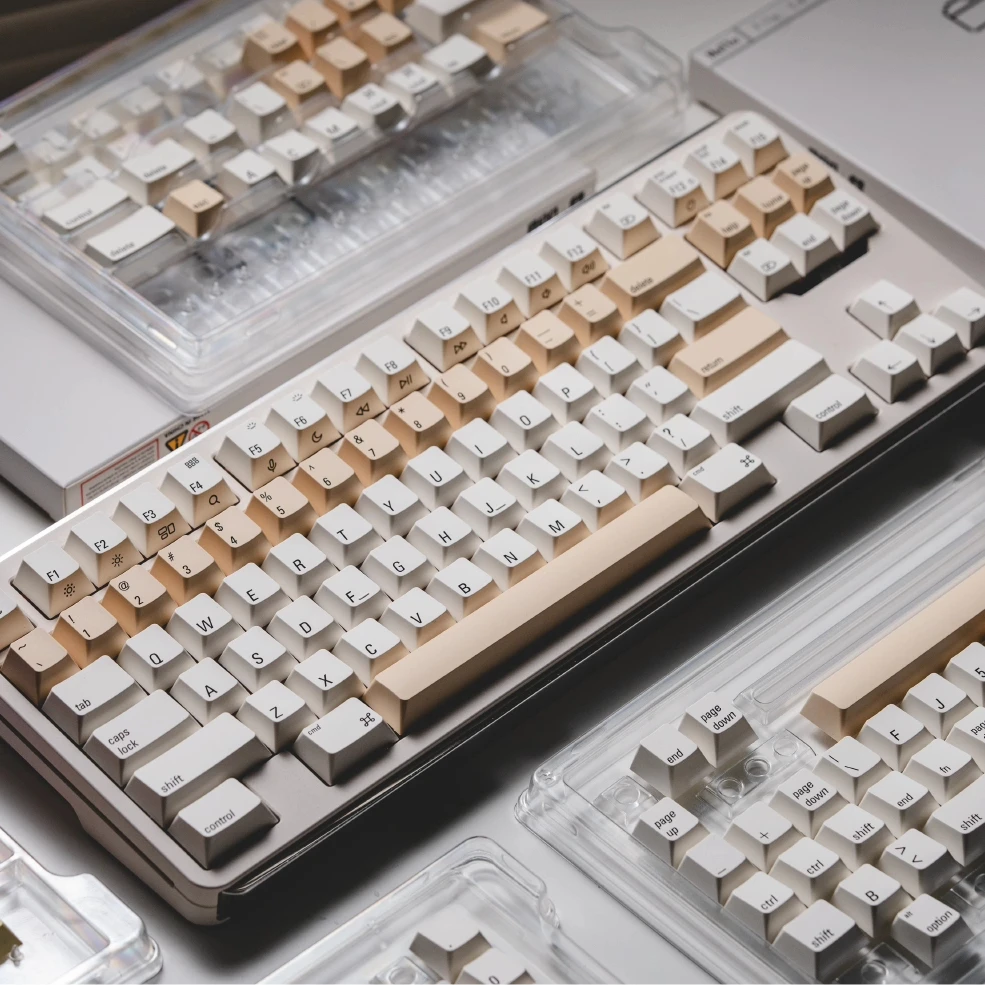 Ciencia del teclado | Juego de teclas con tema de Color Mac, teclas personalizadas originales hechas a mano con perfil de cereza PBT y ABS para teclado mecánico - imagen 5