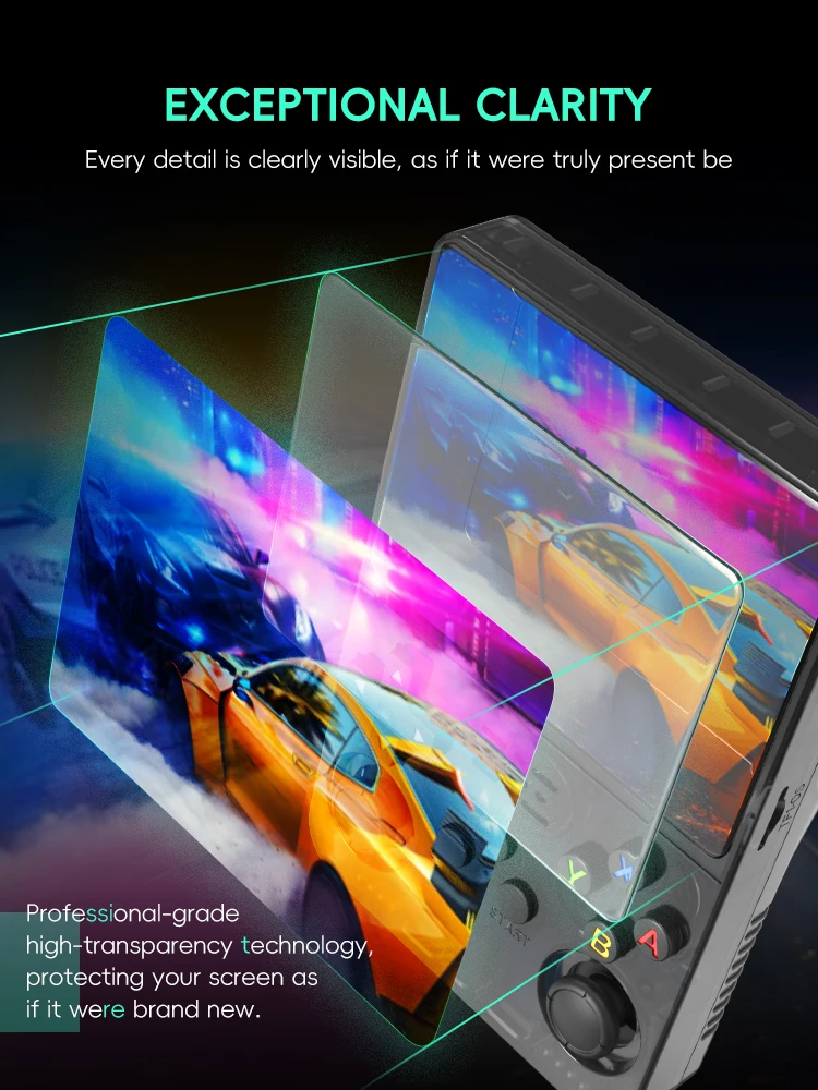 Protector Pantalla DATA FROG R36S Vidrio Templado 9H Antigolpes - imagen 4