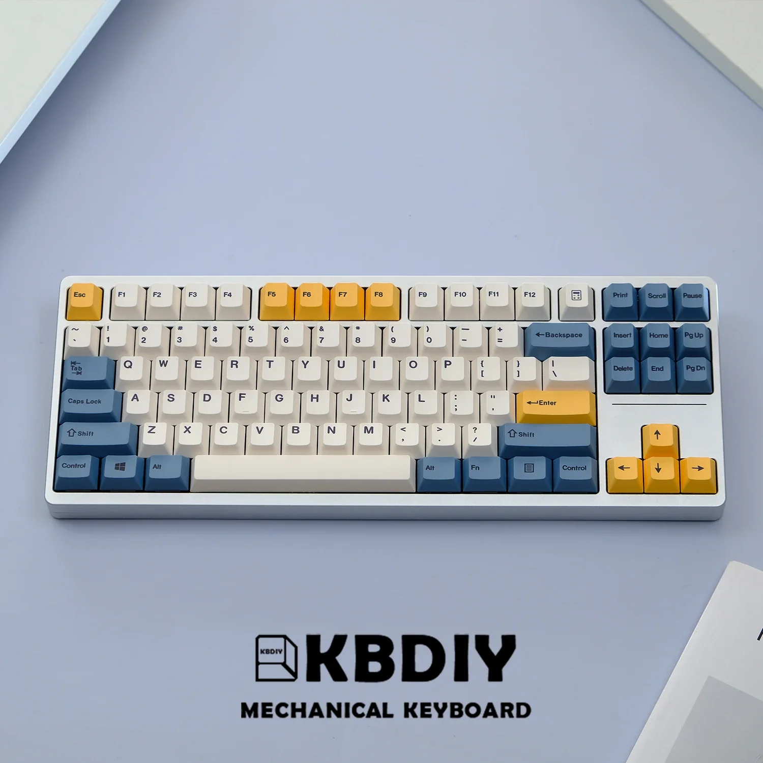 KBDiy 145 teclas amarillo albaricoque Keycap PBT Cherry perfil ISO Keycaps para teclado mecánico 60/61/64/68/78/84/87/96/980/104/108 - imagen 2