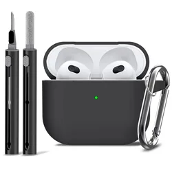 Funda de silicona AirPods Pro 1.ª y 2.ª generación con limpiador