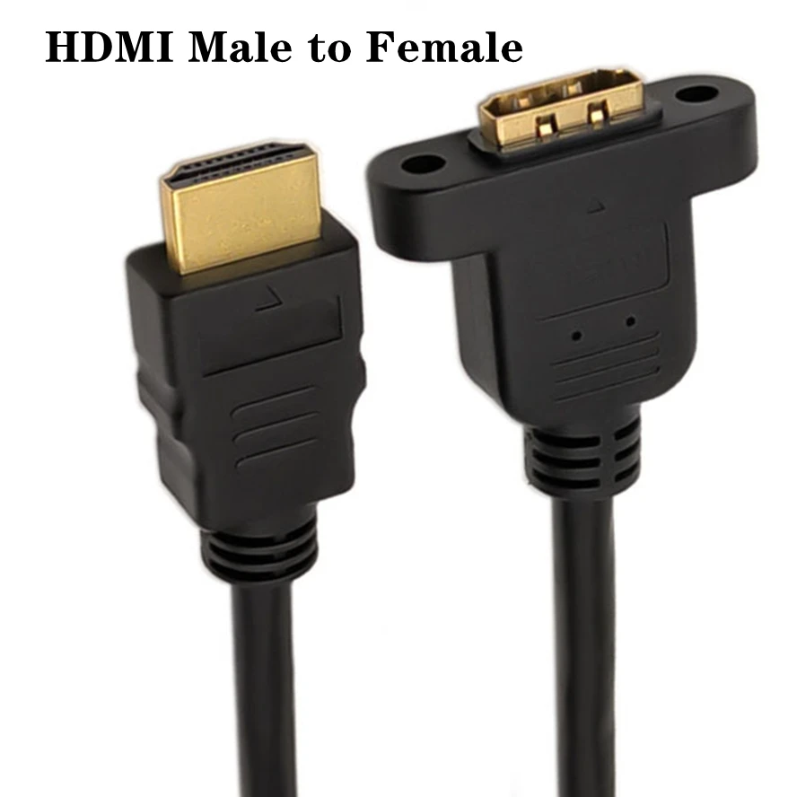 Cable Extensión Micro a Mini HDMI Macho-Hembra con Tornillo Seguro - imagen 2