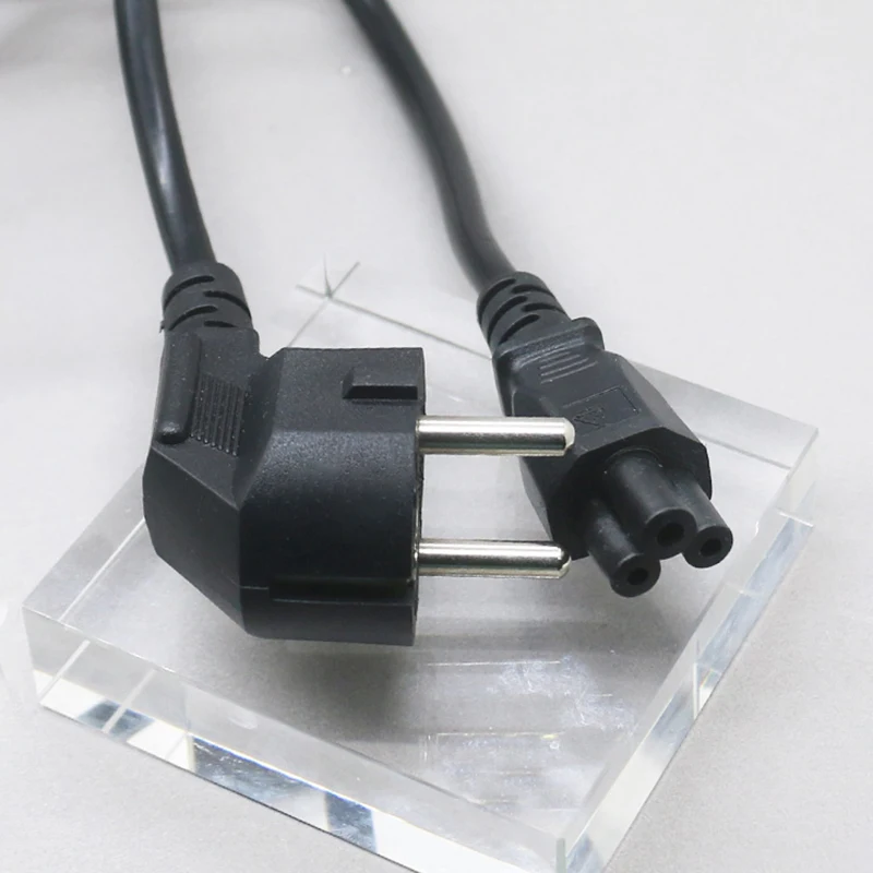 Cable de alimentación de la UE, Cable de extensión de alimentación Euro IEC C5, Cable de alimentación de CA para ordenador portátil de 1,5 m para impresora de TV HP, Lenovo, Notebook, LG - imagen 3