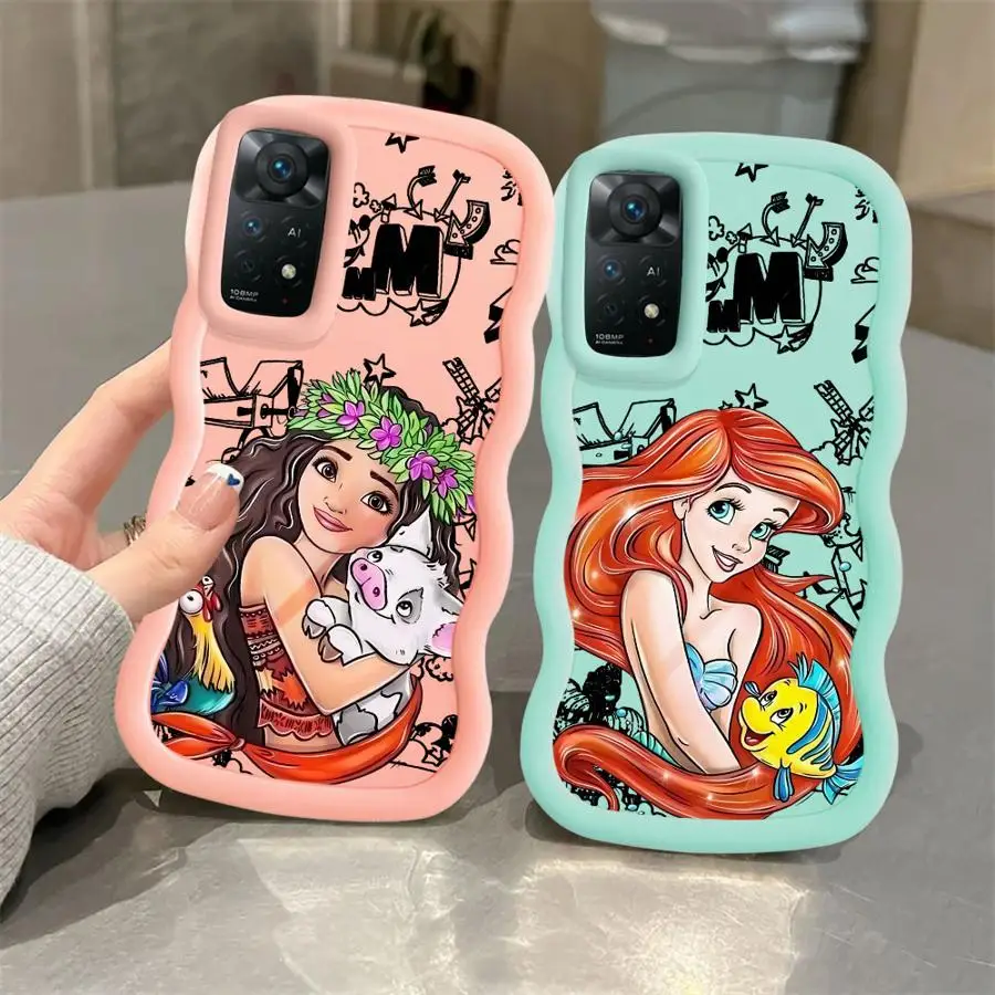 Funda de teléfono suave para Xiaomi Redmi Note 9S 10S 10 14 Pro 12 11 9 8 13 Pro Plus Disney Minnie Mickey lindo - imagen 2