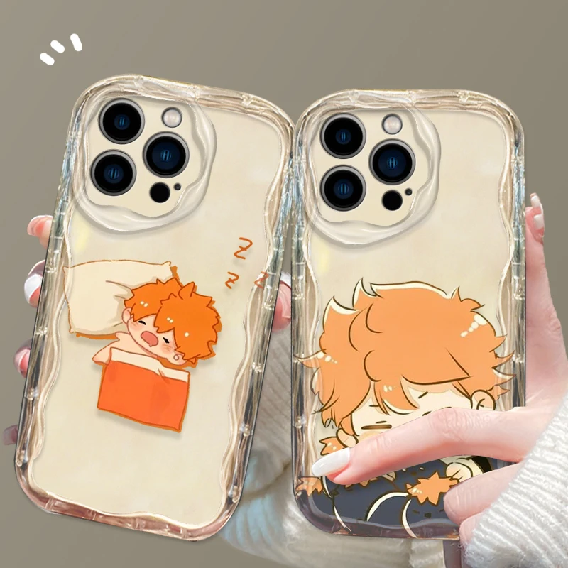 Funda Haikyu Hinata Shoyo para Apple iPhone 15 14 13 12 11 Pro X XR XS Max Plus 8 7 Plus SE Wave Oil funda de teléfono - imagen 3