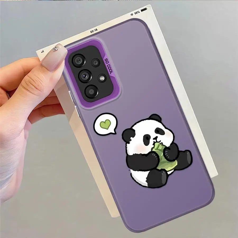 Funda para Samsung Galaxy S22 S25 S24 FE S20 Plus Note 20 Ultra S23 S21 S23 funda trasera para teléfono lindo Panda - imagen 5