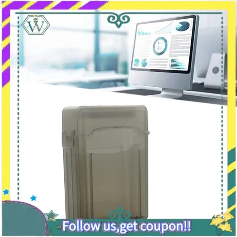 A28Q-3Pcs Caja protectora para disco duro SSD HDD de 2,5 pulgadas Caja protectora para disco duro para caja de unidad de estado sólido (negro) - imagen 3