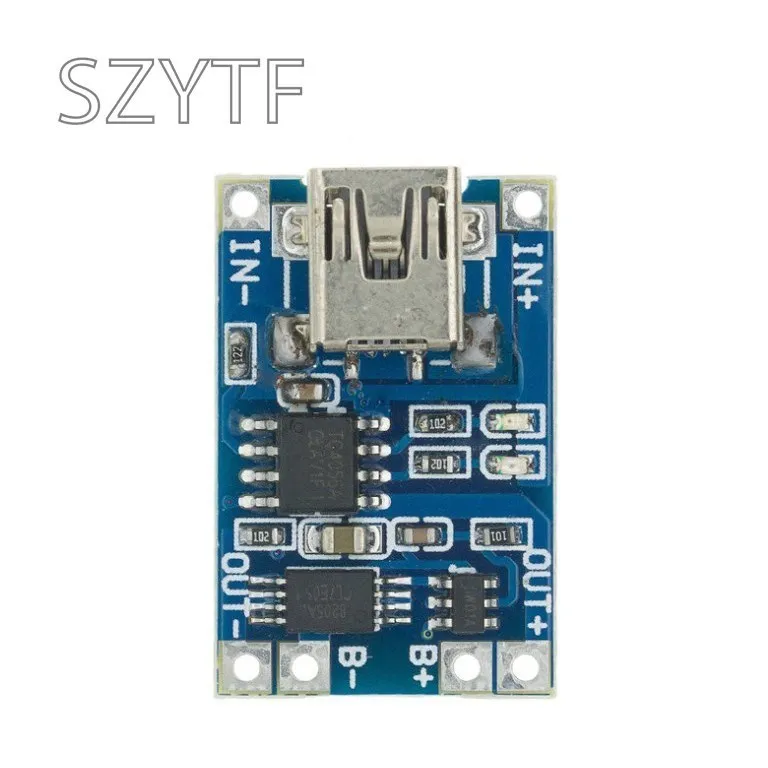 Módulo de cargador de batería de litio, placa de carga con protección, funciones duales, Micro USB tipo c, 5V, 1A, 18650, TP4056, 10 piezas - imagen 2