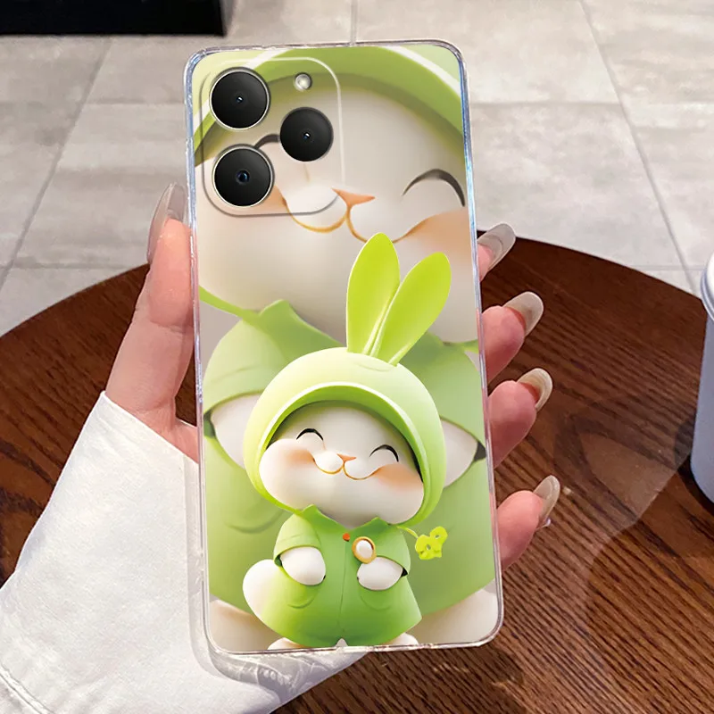 Carcasa para Realme 15T, funda trasera de silicona suave de lujo para niños y niñas, carcasa transparente de TPU para Realme 15T 5G - imagen 3