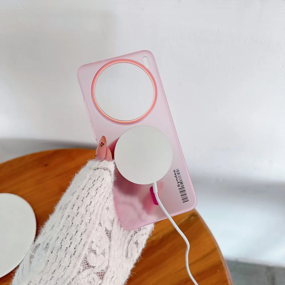 Para VIVO X200 Pro funda dura transparente magnética carga inalámbrica funda protectora trasera para VIVO X200 Pro Mini carcasa de teléfono - imagen 5