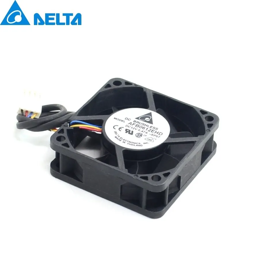 AFB0612EHD 6020 6cm 60mm 12V 0,47a rodamiento de bolas doble PWM ventilador de refrigeración velocidad de control para Delta 60*60*20mm - imagen 5