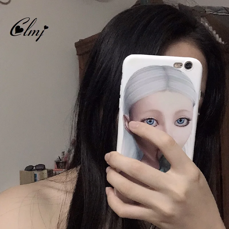 Clmj Cool Girl Punk Y2K funda de teléfono para iPhone 16 15 14 13 12 11 Pro Max XS XR XSMax 6 7 8 Plus Ins regalo 2024 cubierta HD brillante - imagen 2