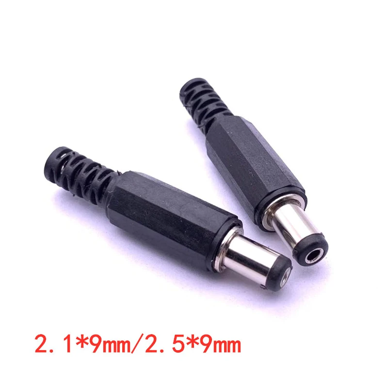Conector macho hembra de 5,5mm x 2,5mm, enchufe de alimentación CC, 5,5x2,1mm, adaptador tipo soldadura, conector, enchufes de barril CC - imagen 2