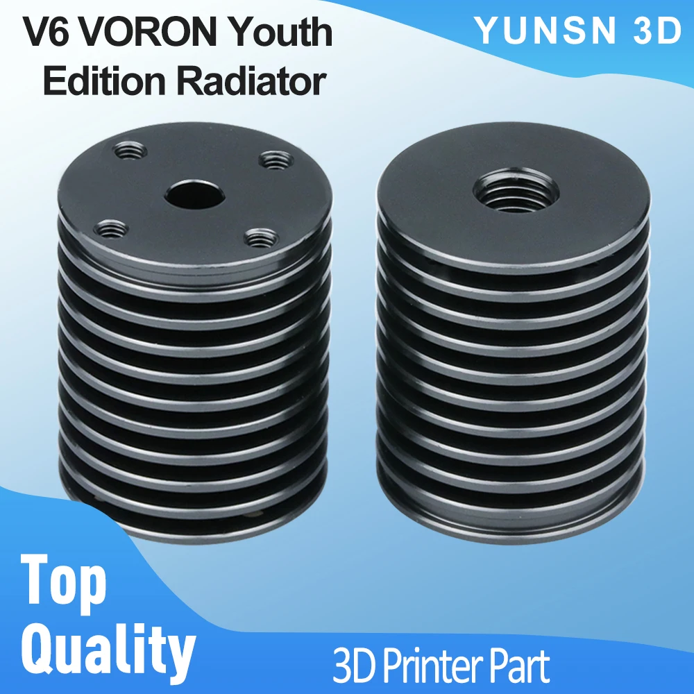 Disipador caliente V6 para Voron, Kit Hotend volcán de aluminio resistente a altas temperaturas, radiador Voron, pieza de repuesto para impresora 3D, disipador caliente