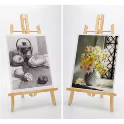 Caballetes de Madera de Sobremesa para Pintura y Exposición