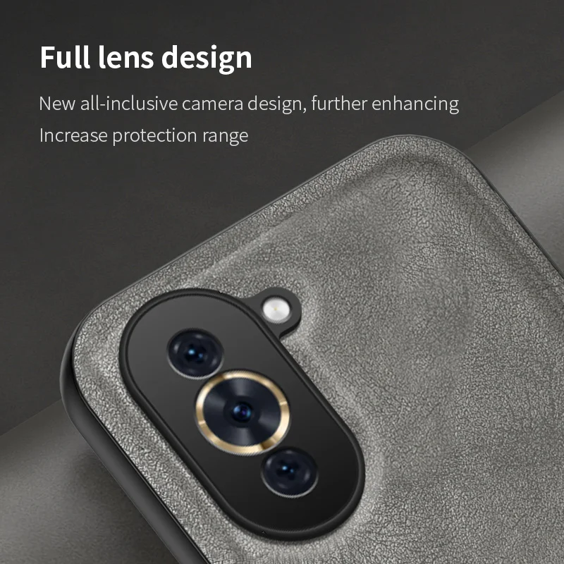 Funda de cuero PU de lujo para Huawei Nova 10 11 Pro, cubierta trasera protectora magnética, carcasa de teléfono para Huawei Nova 9 Se Nova10 - imagen 3