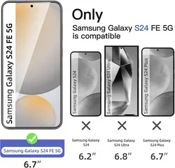 Samsung Galaxy S24 FE 5G – Protector de pantalla de vidrio templado