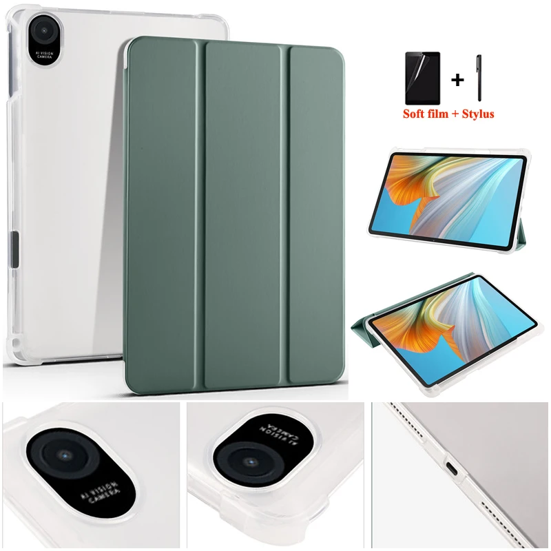 Funda con Portalápices para Huawei Honor Pad 8, 12 pulgadas, soporte triplegable, parte trasera de silicona TPU suave para Honor Pad 8 Pad8, cubierta 2022