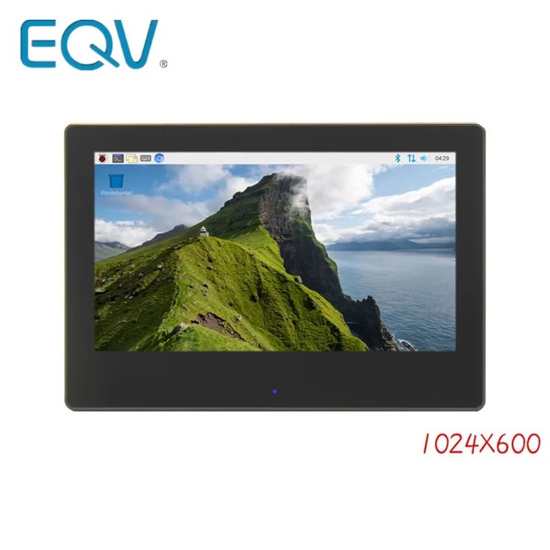 Módulo táctil capacitivo, pantalla LCD de 7,0 pulgadas, 1024x600, HDMI, IPS, USB, Panel de Monitor con carcasa para Raspberry Pi