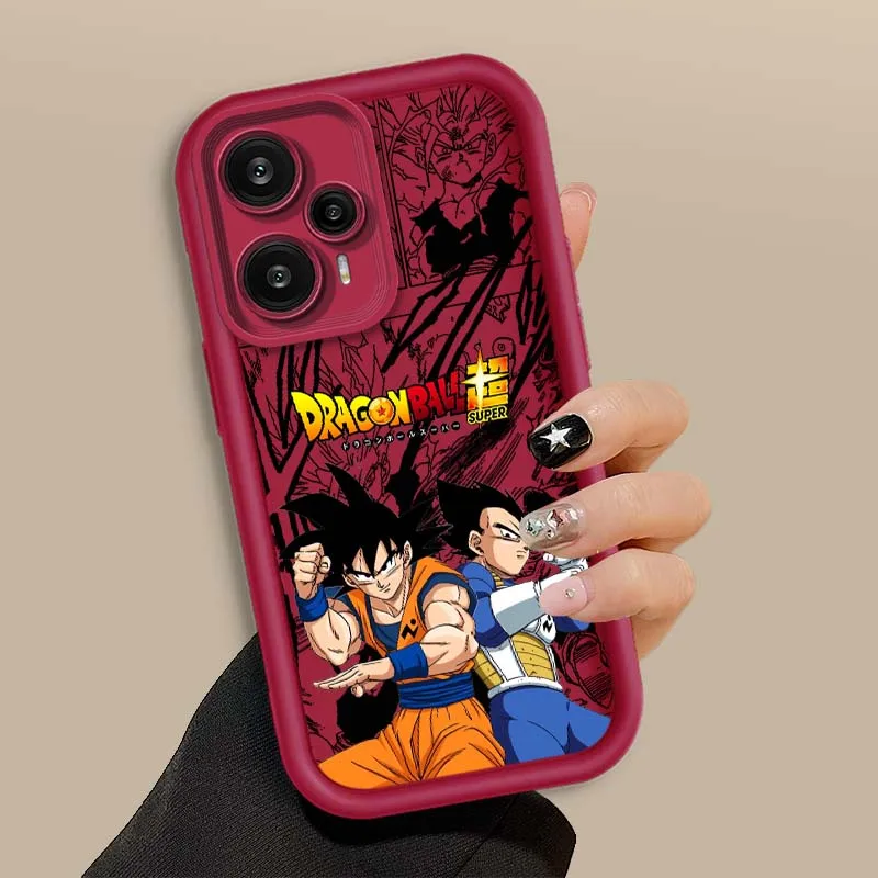 D-Dragon Ball Son Goku Vegeta para Xiaomi Poco X6 X5 X4 X3 F6 F5 F4 GT M6 M5 Pro Plus 5G Eye Ladder funda de teléfono - imagen 5