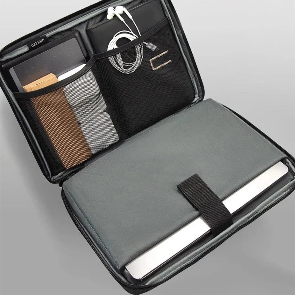 Bolsa para ordenador portátil para Macbook Air Pro 16, funda de 13,3, 14, 15,6, 17,3 pulgadas, bolso de hombro para ordenador portátil, maletín impermeable para hombres y mujeres - imagen 4