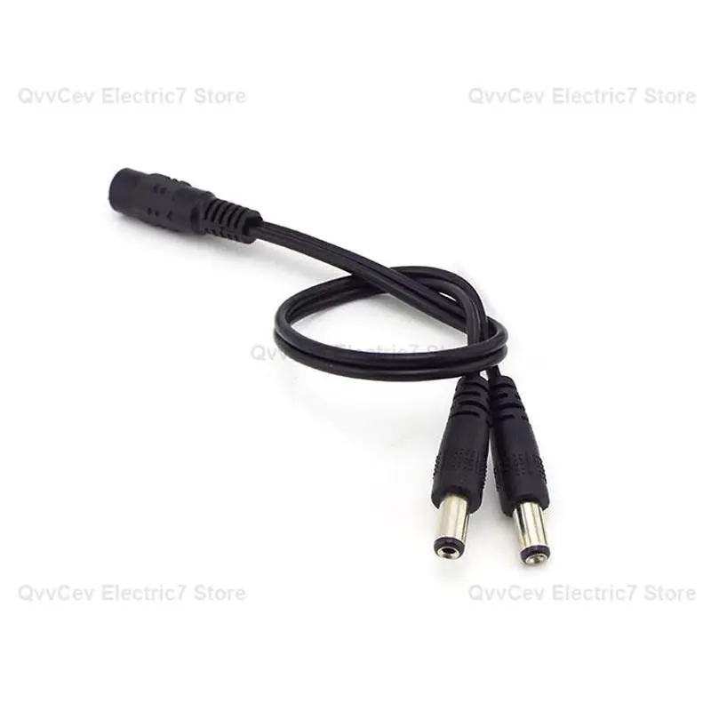 Cable de enchufe divisor hembra a 2 macho, divisor de alimentación de CC de 2,1x5,5 Mm, 12V, para cámara Cctv de vigilancia A7 - imagen 4
