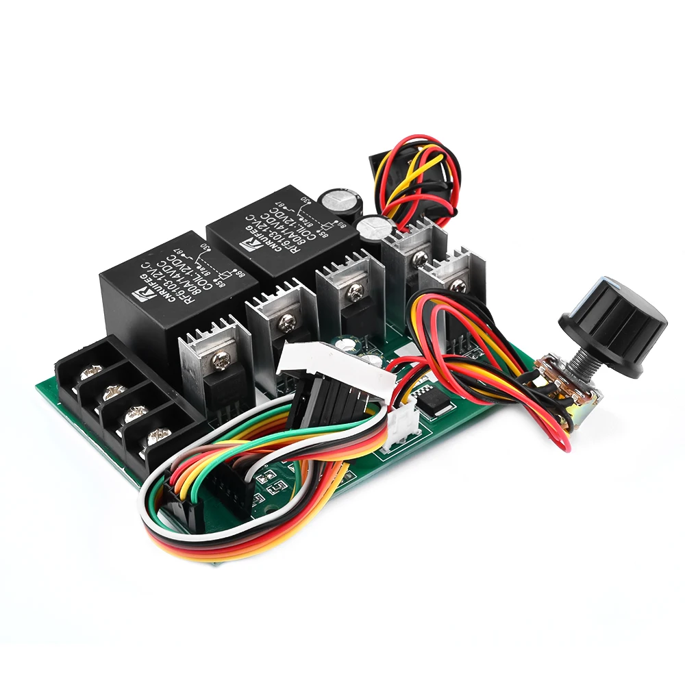 Controlador de velocidad del Motor PWM DC DC 10 -55V pantalla LED Digital 0 -100% módulo de accionamiento ajustable entrada MAX 60A 12V 24V 36V 48V - imagen 2