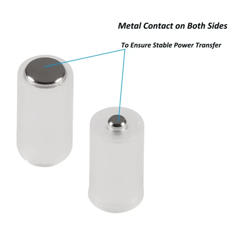 Adaptador convertidor de batería de tamaño AAA a AA, caja de almacenamiento de plástico, conmutador para pilas AAA a AA, portátil - imagen 4