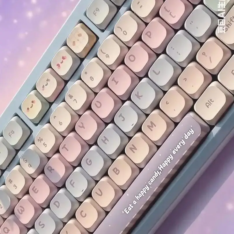 Juego de teclas de perfil bajo ADA de 5MM, teclas PBT de doble disparo para interruptor MX 60% 65% 75%, tapa de teclado mecánico para jugadores