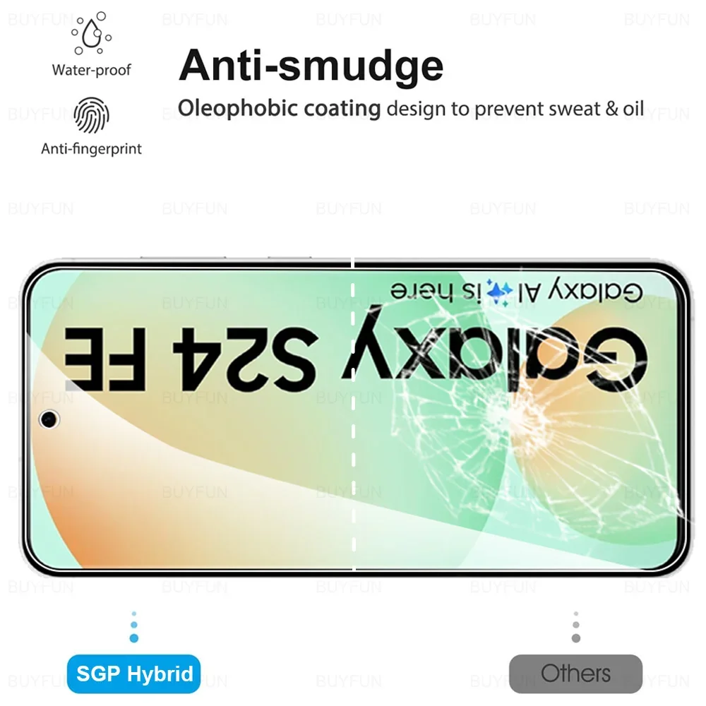 3 uds vidrio Protector templado para Samsung Galaxy S24 S25 FE SamsungS24FE SamsungS25FE S24FE S25FE 5G Armor HD Protector de pantalla - imagen 4