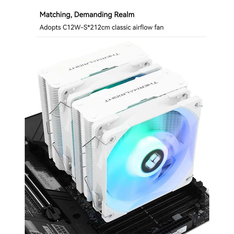 Thermalright-enfriador de CPU PA120 SE, 6 tubos de calor, ARGB, AGHP, radiador de torres gemelas para Intel LGA115x 1200 1700 AMD AM4 AM5 - imagen 5