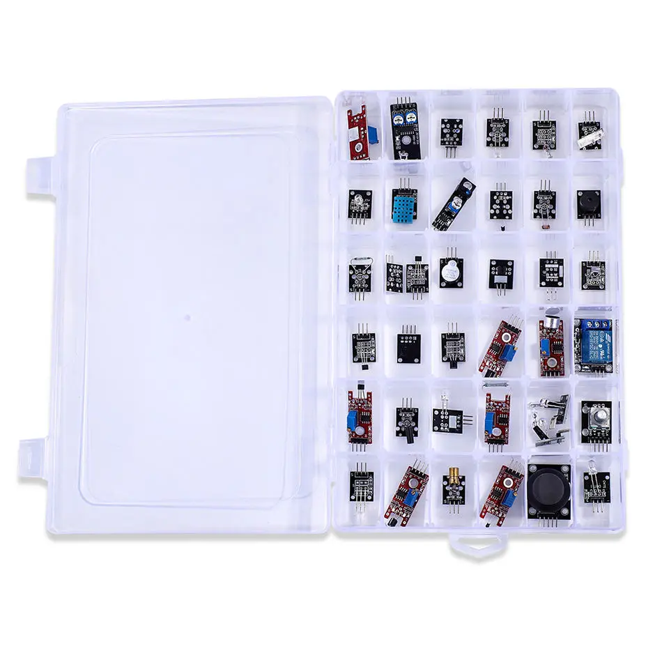 Para arduino 45 en 1 módulos de sensores Kit de inicio mejor que el kit de sensores 37 en 1 Kit de sensores 37 en 1 para UNO R3 MEGA2560 - imagen 3