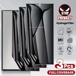 3 uds película de hidrogel suave de privacidad para Samsung Galaxy S24 Ultra S23 S22 S21 Plus FE S20 S8 S9 S10 Plus Note 20 10 Protector de pantalla