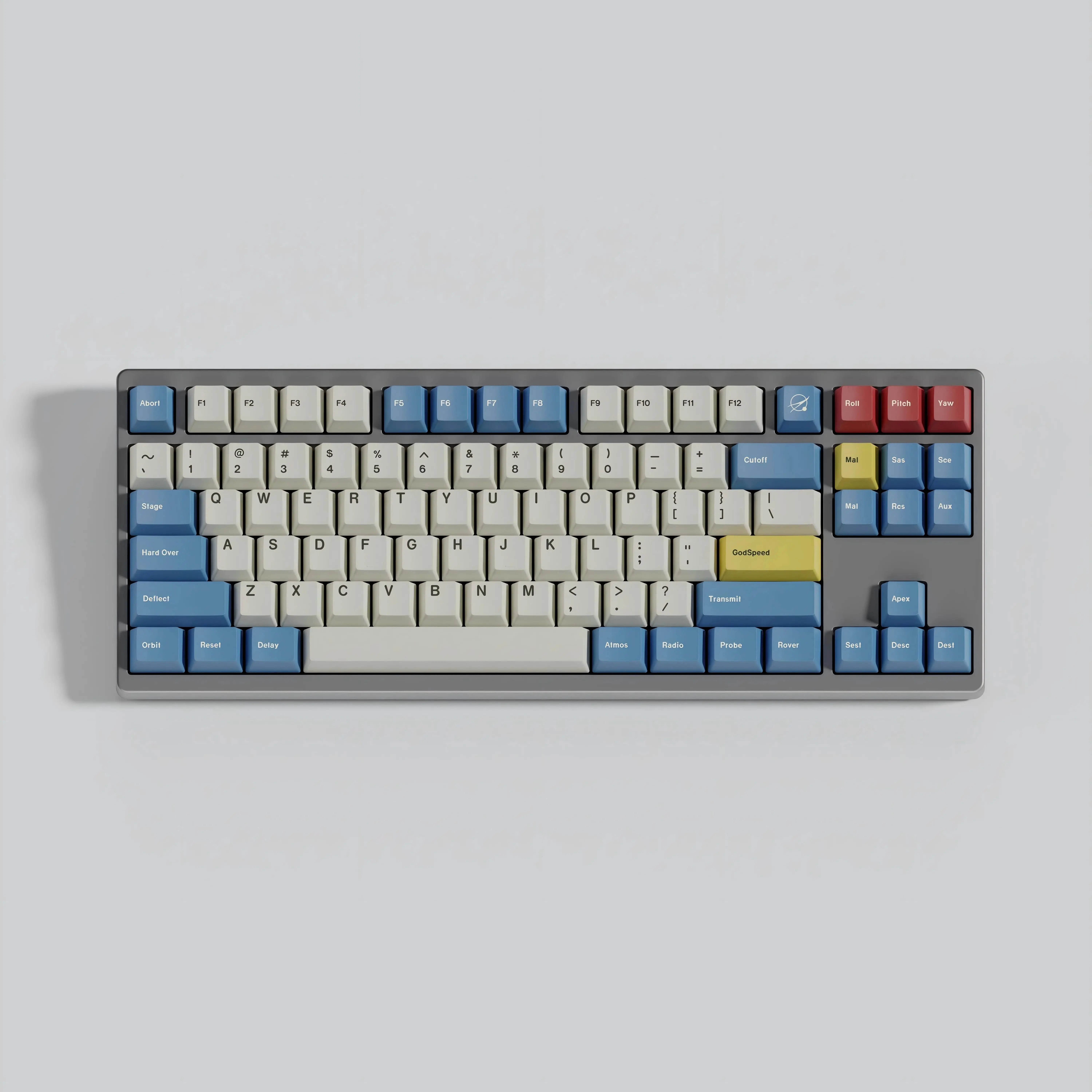 Cherry Profile GMK Godspeed Keycap, PBT Dye, sublimación, Teclado mecánico MX, Barra espaciadora dividida - imagen 3